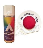 Akçalı Akrilik Sprey Boya METALİK PEMBE (Simli) 400 ml - 352