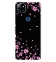 Casper E30 F20 X20 Kılıf Desemli Silikon Black flowers 1391