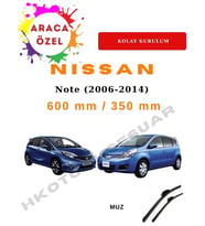 Nissan Note  (2006-2014) Araca Özel Silecek Ön İki Muz