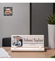 Kişiye Özel Ceo Temalı Karikatürlü Masaüstü Taş İsimlik