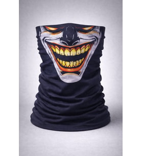 Nessiworld Joker Gülüşlü Maske – Çok Amaçlı Boyunluk Bandana 3 No (Krem)