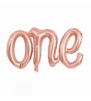Rose Gold One Yazı Folyo Balon 107x50 Cm