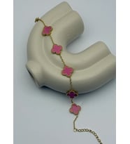 Çelik Gold Pembe Yonca Bileklik - 25-ynb40