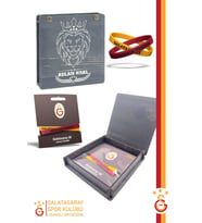Galatasaray Orijinal Lisanslı Armanın Peşinde 2'li Bileklik Hediyelik Kutulu (Sarı-Kırmızı)