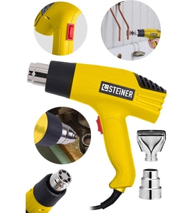 Steiner Alman Gt-3000 Watt 2 Kademeli Isı Tabancası Çelik Rezistans Profesyonel Sıcak Hava Üfleme Ta