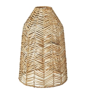 Sarkıt Lamba Abajur Başlığı, Rattan, 29 cm