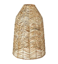 Sarkıt Lamba Abajur Başlığı, Rattan, 29 cm