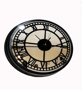Aynalı Modern Duvar Saati 40 cm