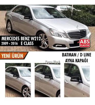 Mercedes Benz W212 2009-2016 Batman Yarasa Ayna Kapağı Piano Black Abs Plastik