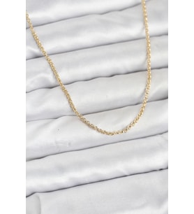 CM 14K Gold Renk Halka Model 60 cm Kadın Kolye 5886 - SSSSSS2335-1746