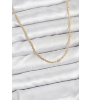 CM 14K Gold Renk Halka Model 60 cm Kadın Kolye 5886 - SSSSSS2335-1746