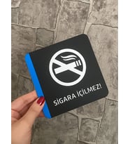 Pleksi Sigara İçilmez Uyarı Levhası