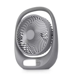 Auhma Aufn01 7 İnç Şarjlı Masaüstü Vantilatör LED Işıklı Sessiz 3 Kademeli