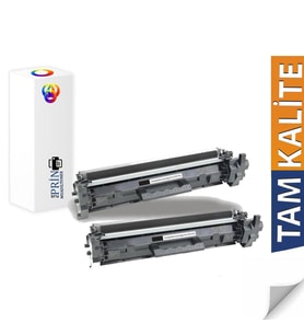 Plusprint Hp Laserjet Pro M102A Uyumlu Muadil Toner CF217A 2li Paket (Siyah)