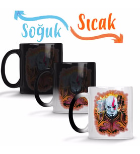 God of War 04 Sihirli Kupa Bardak Porselen
