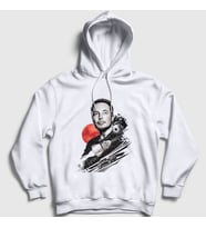 Presmono Unisex Beyaz Genius Elon Musk Kapüşonlu Sweatshirt 333913tt