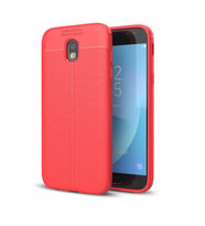 Samsung Galaxy J7 Pro Uyumlu Kılıf Zore Niss Silikon Kapak (Kırmızı)