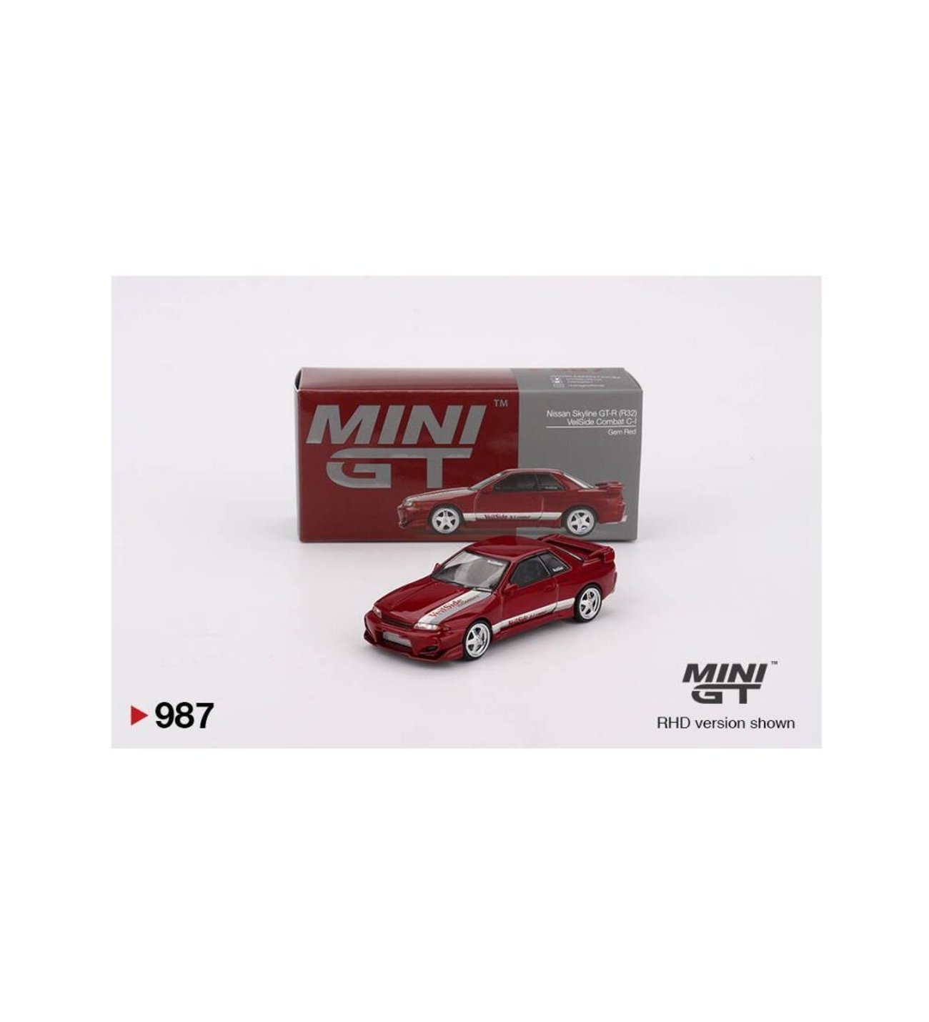 Mini GT 987 Nissan Skyline GT-R (R32) VeilSide Combat C-I Gem Red