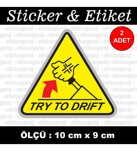 drift araba el freni etiket sticker - 2 adet çıkartma araba motosiklet kask atv tablet pc buzdolabı otomobil bilgisayar uyumlu