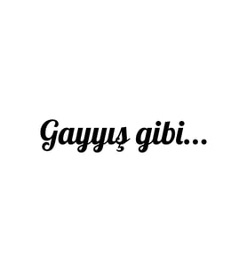 Gayyış Gibi Oto Cam Sticker Siyah 20*4 Cm