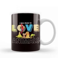 Was Made Love Animals Pet Dog Cat Animal Care Rescue Welfare Kupa Bardak Porselen