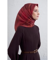 Sura İpek Eşarp -2025/2026 -9418 (Kırmızı)