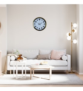 River World Duvar Saati Metal 40 cm'lik Gold Aurelia