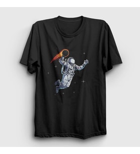 Presmono Unisex Siyah Dunk Astronaut Space Astronot Uzay T-Shirt 282273tt