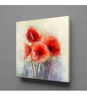 PEMBE ÇİÇEK BUKETİ KANVAS TABLO 180x180cm
