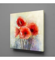PEMBE ÇİÇEK BUKETİ KANVAS TABLO 180x180cm