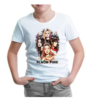 Black Pink - Group Beyaz Çocuk Tshirt