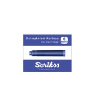 Scrikss Dolma Kalem Kartuşu Mavi 6 Lı