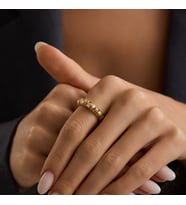 Smooth Gold Altın Yüzük 4mm (Çok Renkli)