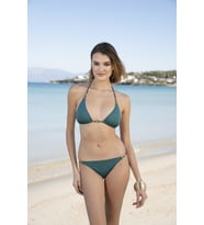 Estiva Aksesuarlı Üçgen Bikini Takımı - Yeşil