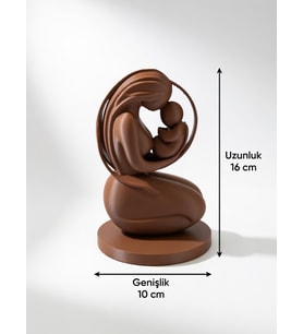 MYCRAFT3D Modern Anne & Bebek Biblo – Minimal Tasarım Dekoratif Obje Hediyelik Anneler Günü Hediyesi