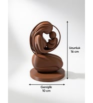 MYCRAFT3D Modern Anne & Bebek Biblo – Minimal Tasarım Dekoratif Obje Hediyelik Anneler Günü Hediyesi