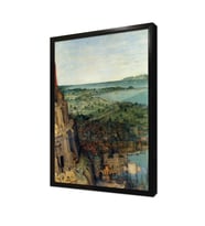 Babil Kulesi Pieter Brueghel Çerçeveli Mdf Tablo