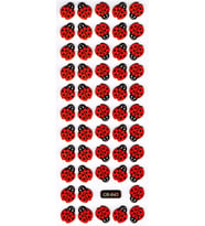 Sticker Kabartmalı Sticker Defter Planlayıcı Etiket (cb642) 16x7 cm- Mini Uğur Böceği