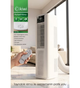 Kiwi KAC-7914 Portatif Kurulum Gerektirmeyen Klima 14000 BTU & 4 Fonksiyon & 35–50 m² Etki Alanı