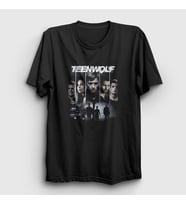 Presmono Unisex Siyah Poster Dizi Teen Wolf T-Shirt 338160tt