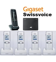 Gigaset C530 5 Dahili Swissvoice Telsiz Kablosuz Telefon Santrali (Çok Renkli)