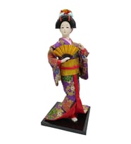Japon Kimonolu Geyşa Bebek Biblo 30 cm No.14
