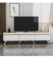 TV Sehpası Volan Beyaz Safir Meşe 180 cm