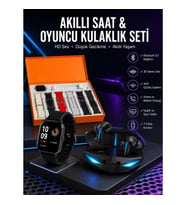 Mey İthalat® 7 Kordonlu Akıllı Saat Ve Kulaklığı ANC Özelliği Kulak İçi Mikrofonlu Sesli Görüşme