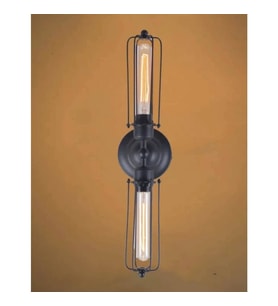 Mylights Retro Rustik Tavan Ve Duvar Aplik Armatür Avize (424743921)-Siyah
