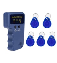 125Khz El Tip Okuyucu Yazıcı Kopyalayıcı 5 Adet ID Değişebilir 125khz Anahtarlık Manyetik Kart