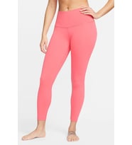Nike Yoga Dri-Fit High-Rise 7/8 Yüksek Bel Toparlayıcı Kadın Tayt Pembe