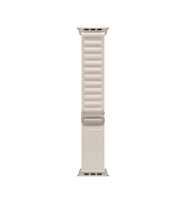 ScHitec 42-44mm Yeni Nesil Apple Uyumlu Akıllı Saat Kordonu Hasır Kancalı Beyaz
