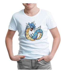 Pokemon Go - Gyrados Beyaz Çocuk Tshirt