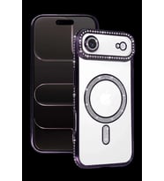 iPhone 17 Air Joke Simli Magneticsafe Kılıf - Derin Mor